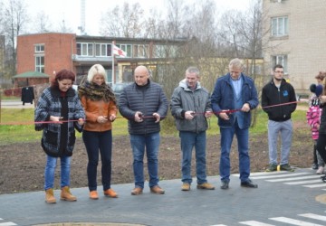 Bērnu autoskolas apmācību laukuma atklāšana Kūku pagastā