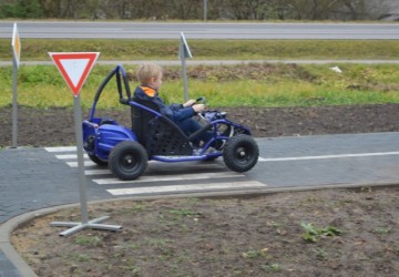 Bērnu autoskolas apmācību laukuma atklāšana Kūku pagastā