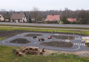 Bērnu autoskolas apmācību laukuma atklāšana Kūku pagastā