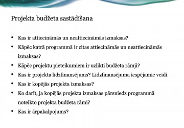 Martā sākam projektu rakstīšanas kursu otro kārtu!