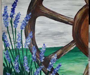 Gleznošanas nodarbības Rites pagastā.