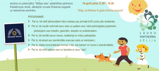 Partnerība “Sēlija”un projekts “Sēlijas salas” ielūdz