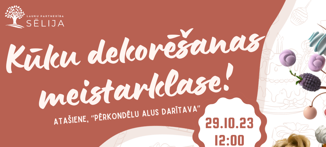Dalībnieki tiek aicināti pieteikties bezmaksas kūku dekorēšanas meistarklasei! 