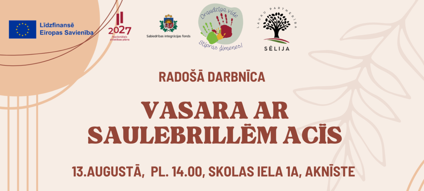 Aicinām piedalīties aktivitātē Aknīstē 