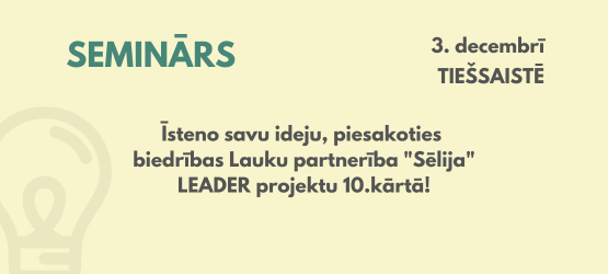Piesakies LEADER semināram!