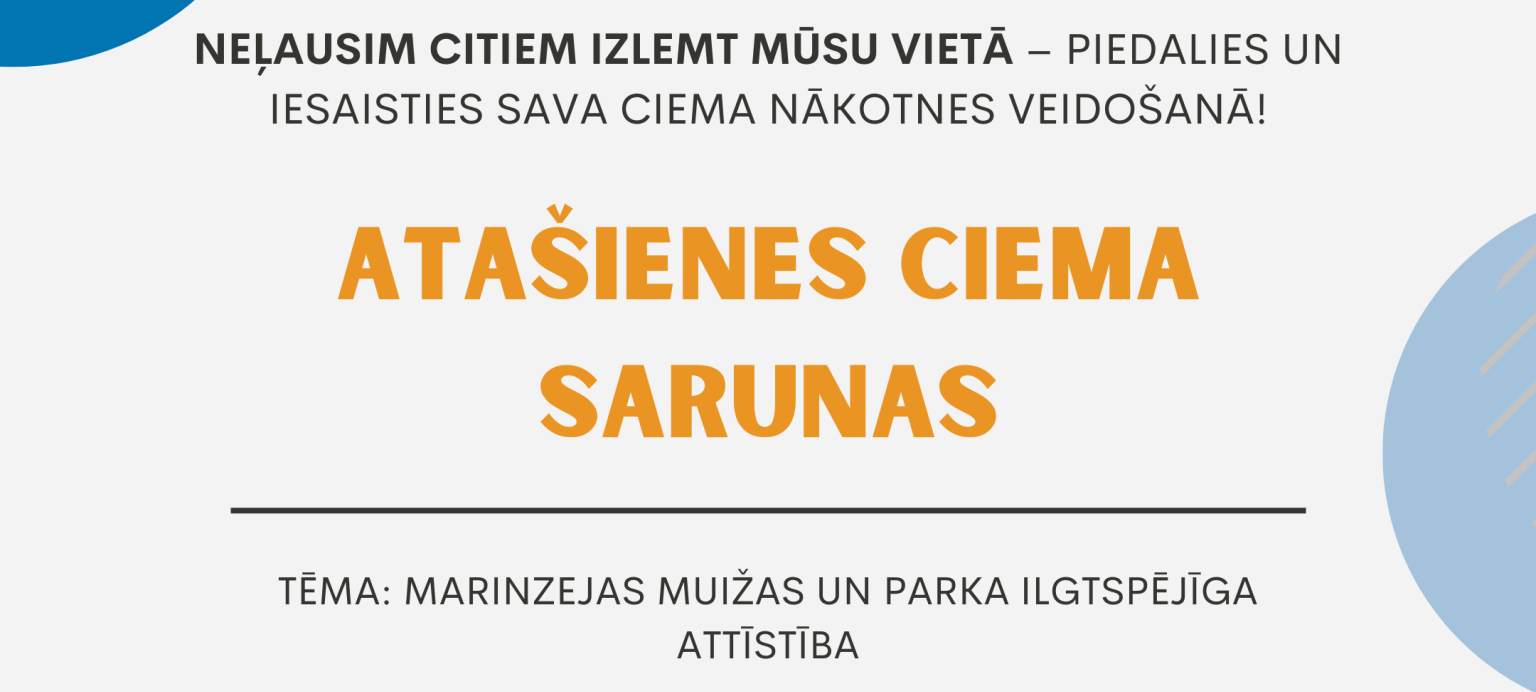 Aicinājums Atašienes iedzīvotājiem: Piedalies Ciema sarunās un veido sava pagasta nākotni!